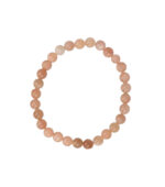 Roze Maansteen kogelarmband 4mm