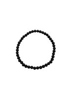 Zwarte Toermalijn kogelarmband 4 mm