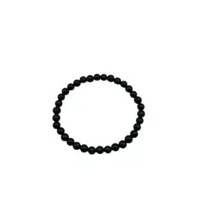 Zwarte Toermalijn kinderarmband 4 mm
