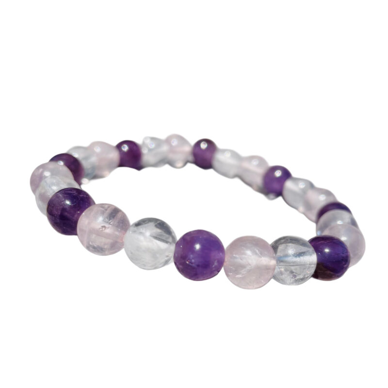 Gouden Driehoek kogelarmband 8 mm - Afbeelding 2