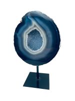 Agaat blauw op standaard