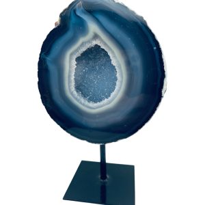 Agaat blauw op standaard