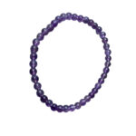 Amethist kogelarmband 4 mm