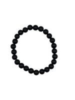 Zwarte Obsidiaan Kogelarmband 8 mm