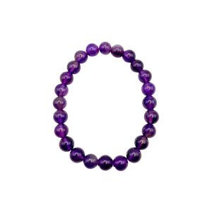 Amethist kogelarmband 8 mm