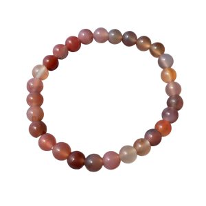 Carneool kogelarmband 6 mm