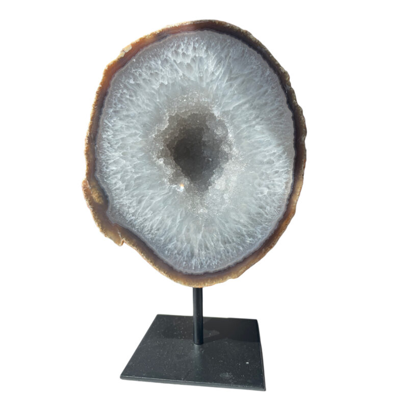 Agaat Geode op Standaard – Zuivering & Balans | Uniek Natuurstuk
