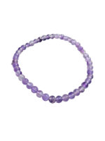 Lichte Amethist kogelarmband 4 mm