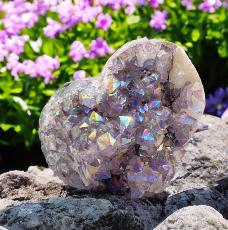Aura amethist hart - Afbeelding 2
