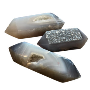 Agaat Dubbeleinder – Balans & Heling met Druzy Accenten 60–100g