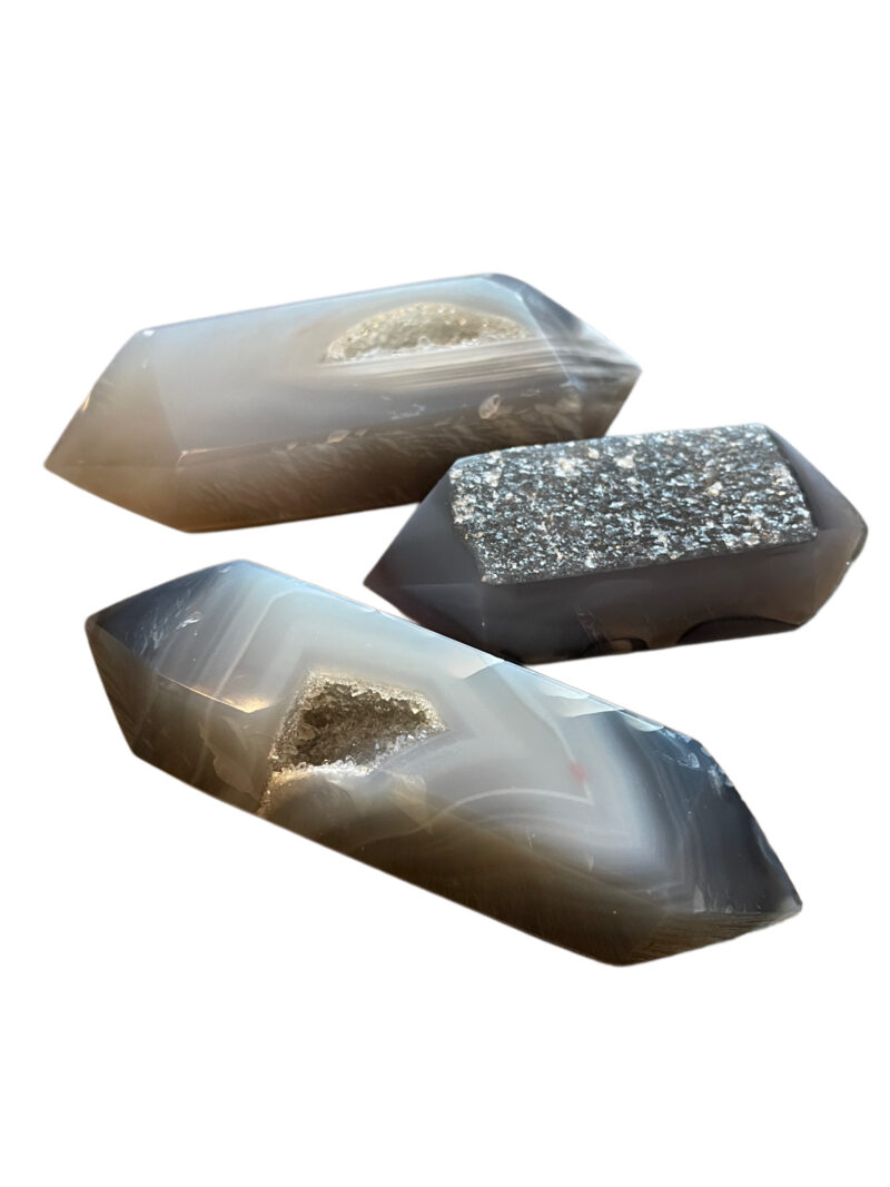 Agaat Dubbeleinder – Balans & Heling met Druzy Accenten 60–100g