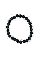 Zwarte Obsidiaan Kogelarmband 8 mm