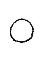 Zwarte Toermalijn kogelarmband 4 mm