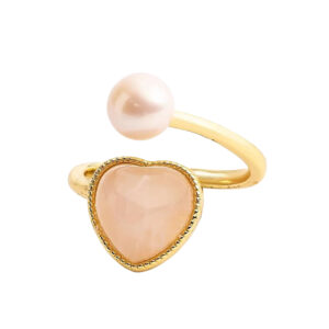 rozenkwarts-parel-ring
