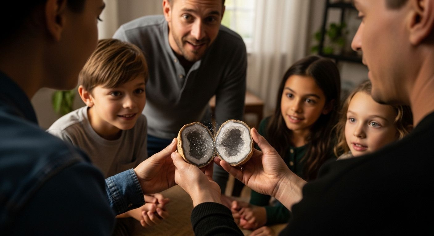 geode ontdekken mens handen