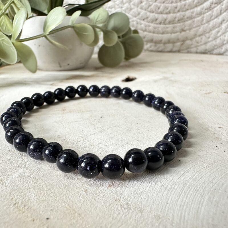 blauwe Goudsteen 6 mm goudsteen 6 mm