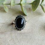 Zwarte Toermalijn ring