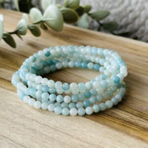 Kralenarmband amazoniet 4 mm