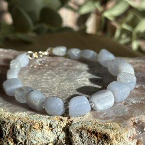 Blue lace agaat armband