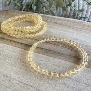 citrien verhit 4 mm kralenarmband