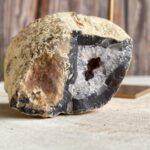 Agaat geode met amethist