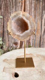 Agaat geode op standaard